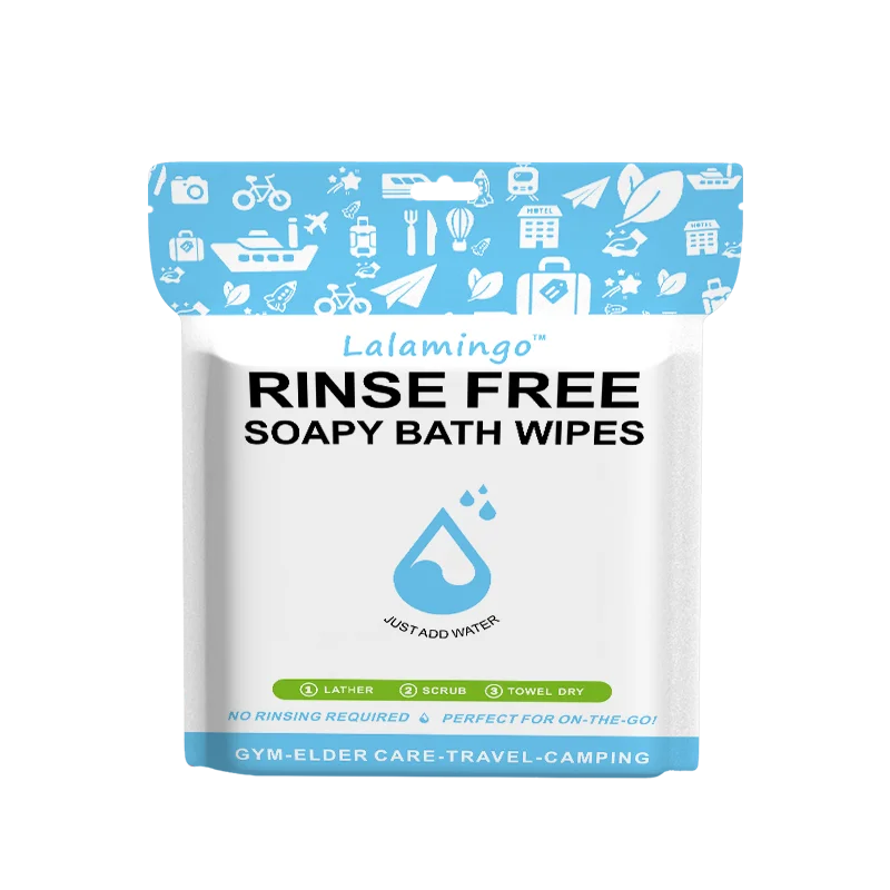 25Pcs Disposable Rinse Free Bathing Wipes Bathing Wipes for Adults Rinse Free Adult Body Wipes for Bathing Rinse Free